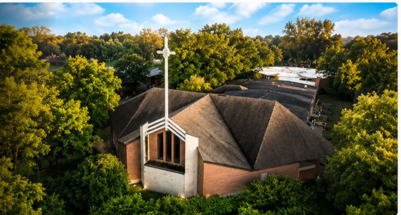 Saint Rafka Church aerial view